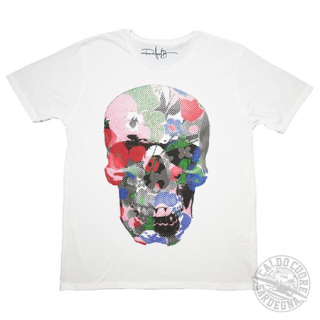 ROLLAND BERRY ローランドベリー / FLOWER SKULL TEE WHITE