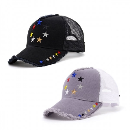 StarLean★ スターリアン / サークルスター刺繍メッシュキャップ