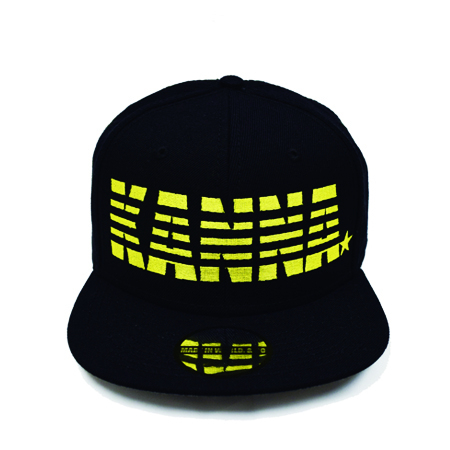 【即納】「RIZIN」 女子スーパーアトム級 チャンピオン《浅倉 カンナ・アサクラ カンナ》 コラボモデル / snap back cap (KANNA☆) black × yellow